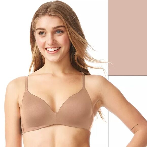 NWOT SO 36B Cozy Wireless Bra Neutral Color - Picture 1 of 8